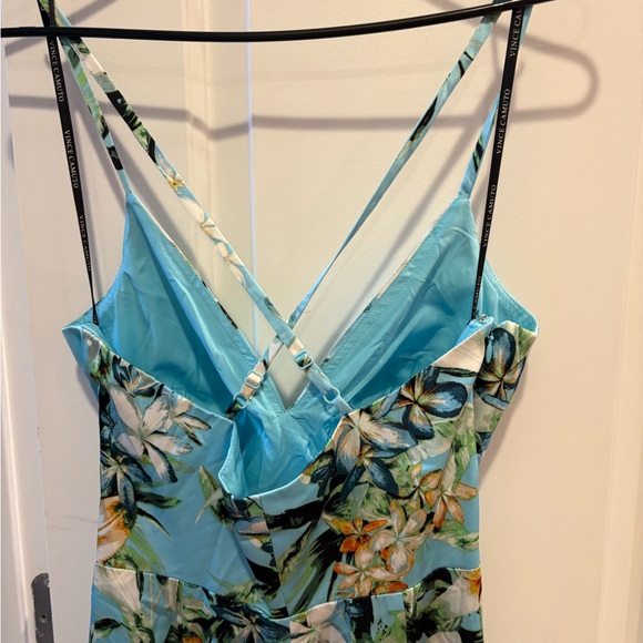 Vince Camuto Floral Light Blue Maxi Skirt - Picture 6 of 7